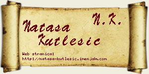 Nataša Kutlešić vizit kartica